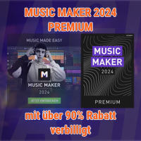 Music Maker 2024 Premium mit über 90% Rabatt verbilligt
