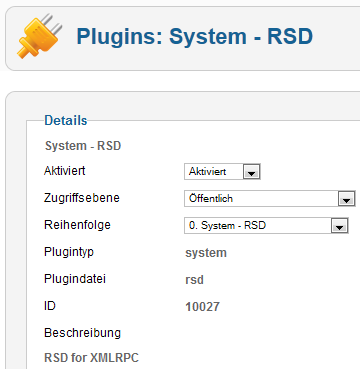 Plugin - RSD
