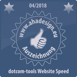 ahadesign-auszeichnung-dotcom-tools-website-speed