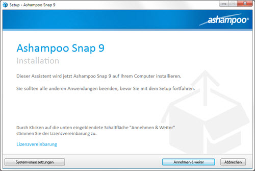 ashampoo-snap9-installation