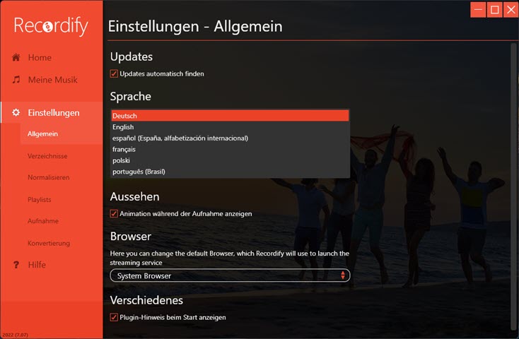 abelssoft-recordify-einstellungen-allgemein