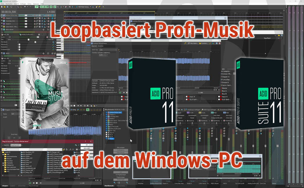 Loopbasiert professionelle Musik auf dem Windows-PC produzieren