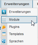 AHA Domain Check - Menü Erweiterungen Module