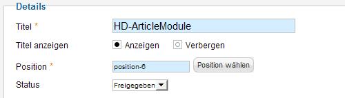 HD-ArticleModule - Details