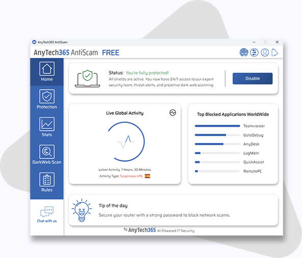 AnyTech365 AntiScam FREE
