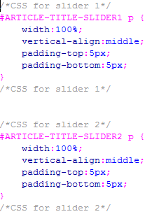 Article Title Slider - CSS Datei