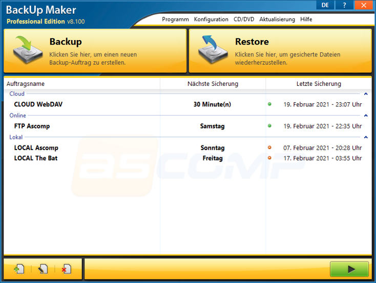 ascomp-backupmaker-8-1-oberflaeche