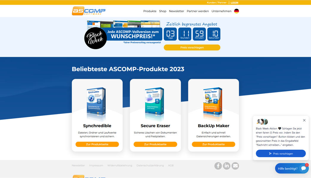 Ascomp Black Week - Wunschpreis