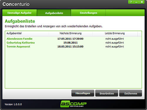 ascomp-concenturio-aufgabenliste