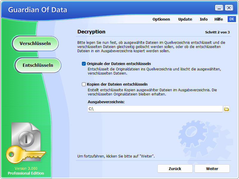 Ascomp Guardian Of Data - Decryption