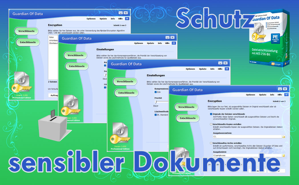 Ideale Windows-Applikation zum Schutz sensibler Dokumente