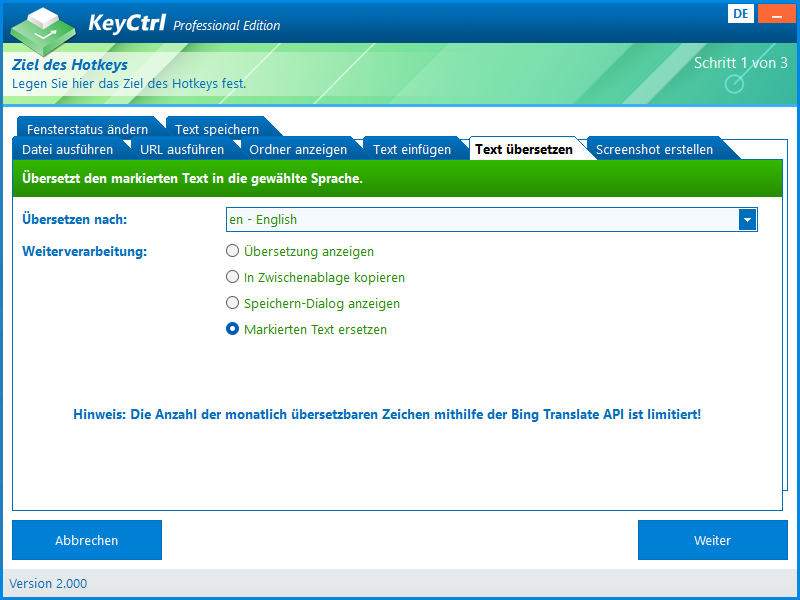 KeyCtrl 2.0 - Ziel