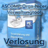 Ascomp Orga-Nicer Pro Verwaltungstool - Neue Verlosung