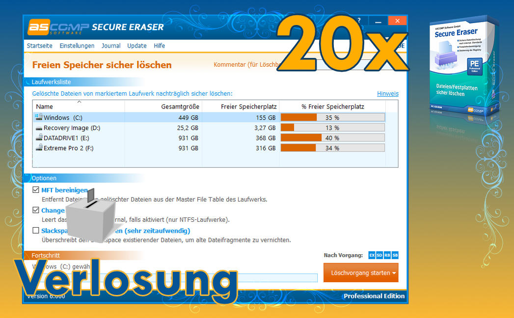 Secure Eraser Pro Verlosung