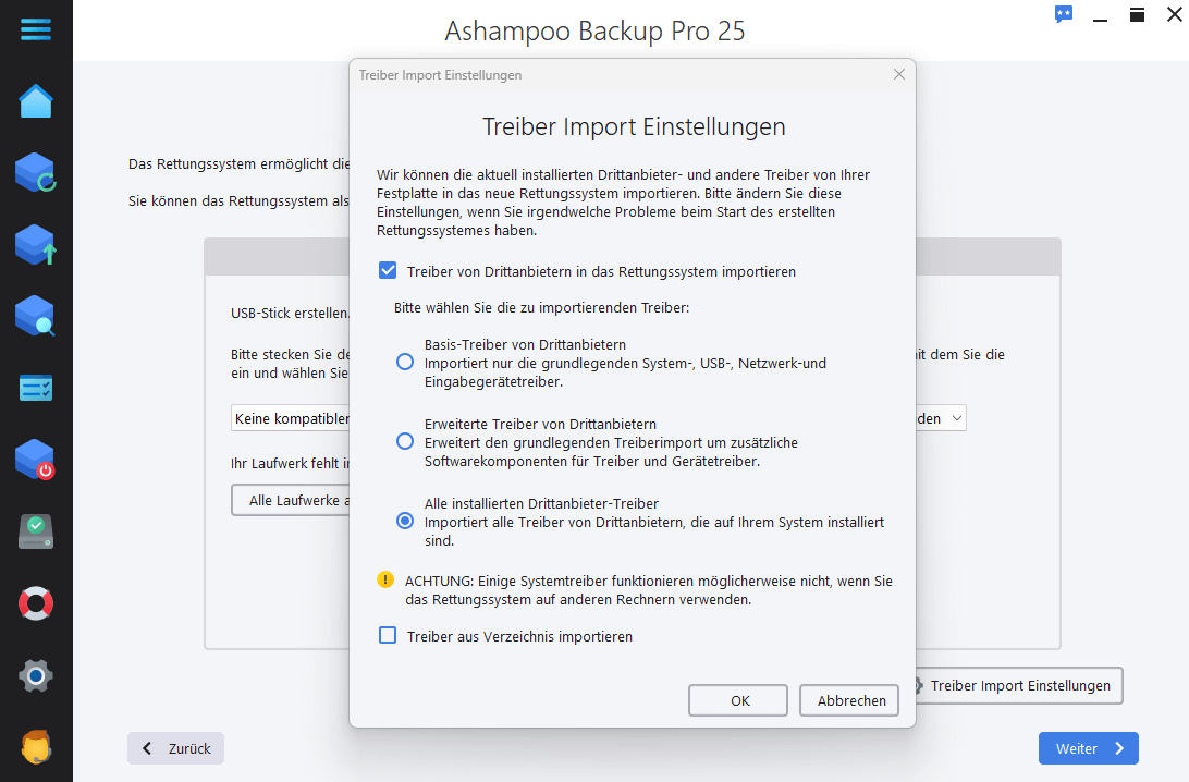 Ashampoo® Backup Pro 25 Treiber