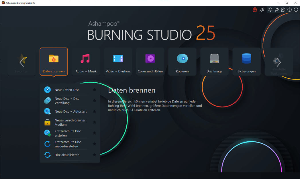 Ashampoo Burning Studio 25 - Brennen