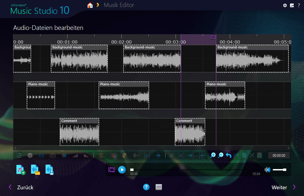 Ashampoo Music Studio 10 Editor