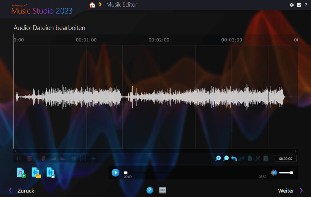 Ashampoo Music Studio 2023 - Editor