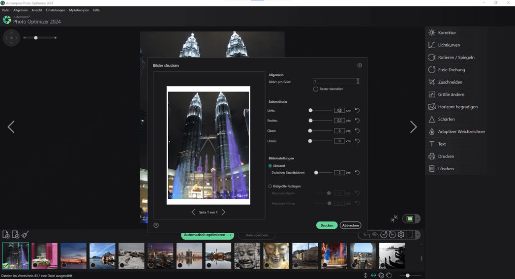 Ashampoo Photo Optimizer 2024 - Drucken
