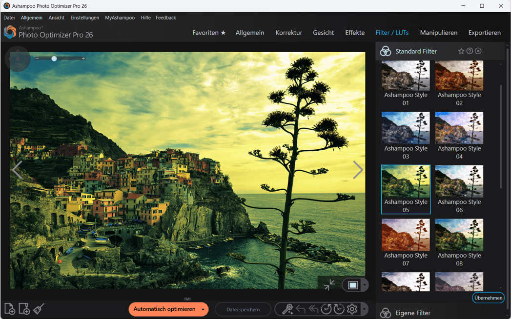 Photo Optimizer Pro 26 für neue Stimmung oder neuen Look