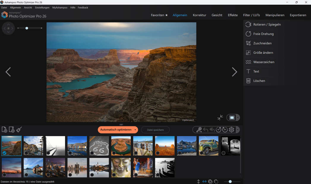 Preis und Verfügbarkeit des Ashampoo Photo Optimizer Pro 26