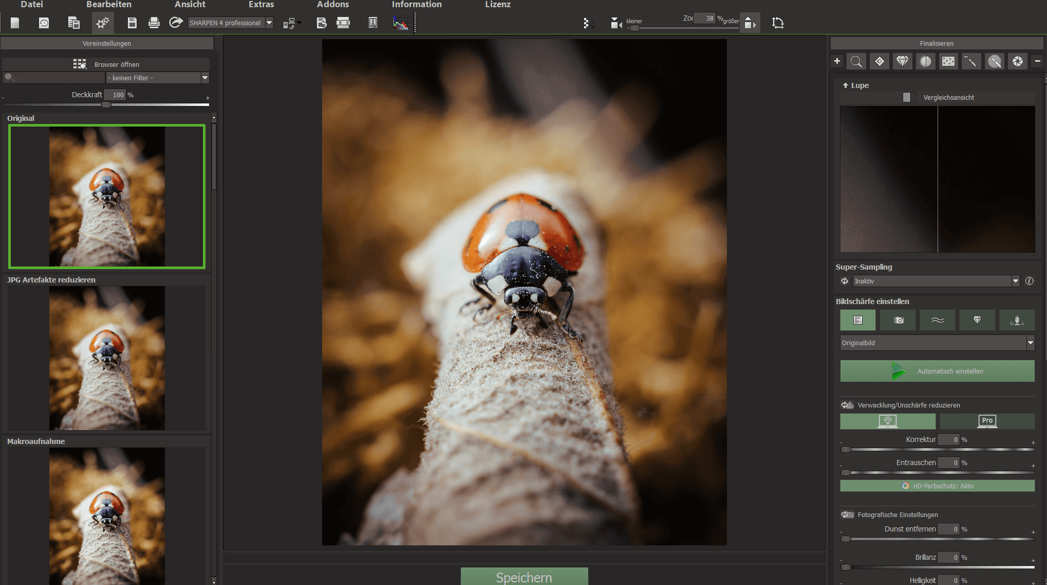 Knackscharfe Bilder mit kostenlosem Ashampoo SHARPEN #5