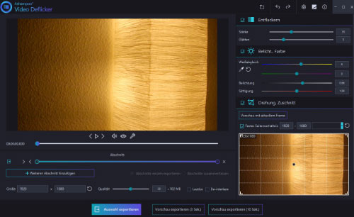 ashampoo-video-deflicker-oberflaeche