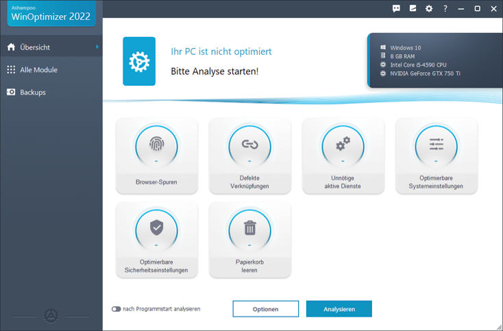 ashampoo-winoptimizer2022-uebersicht