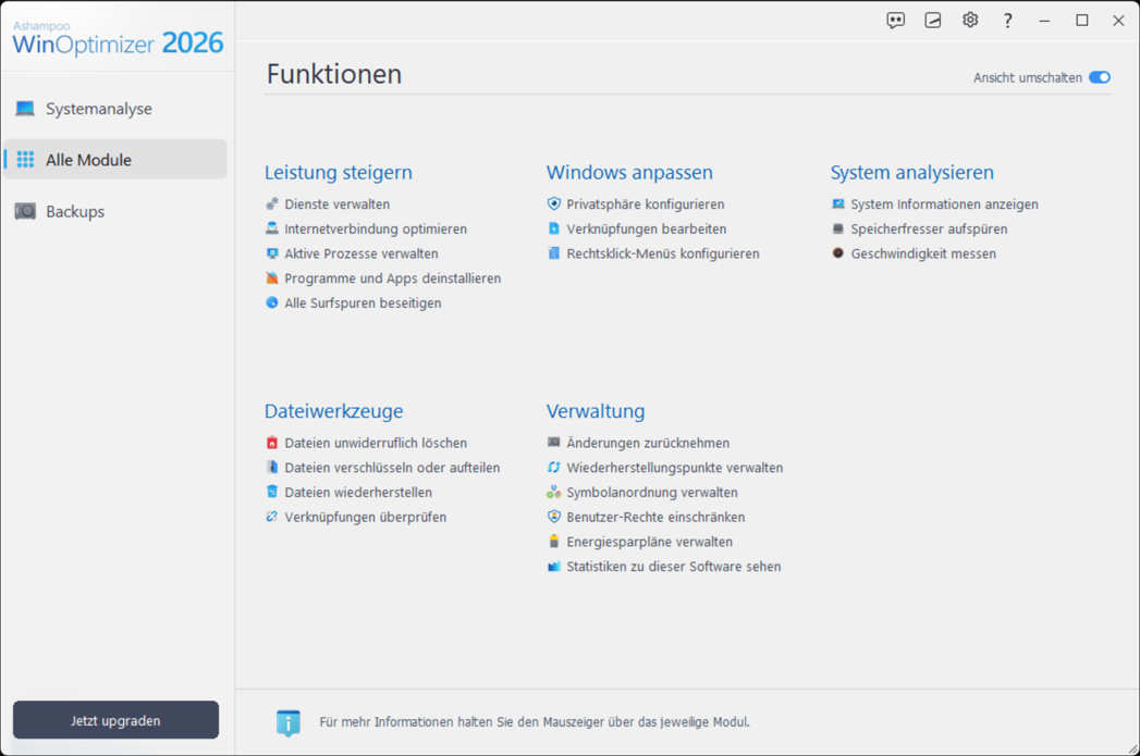 Schnelles und sicheres Windows mit WinOptimizer 2026