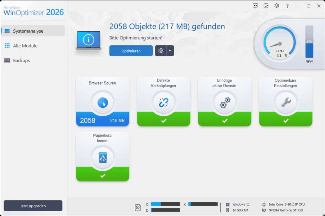 Verlangsamung von Windows wirksam verhindern