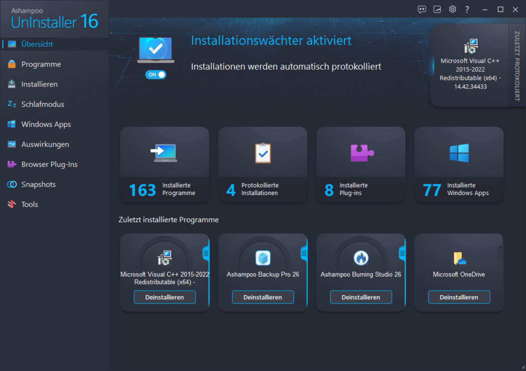Lückenlose Protokollierung bei der Installation von Software