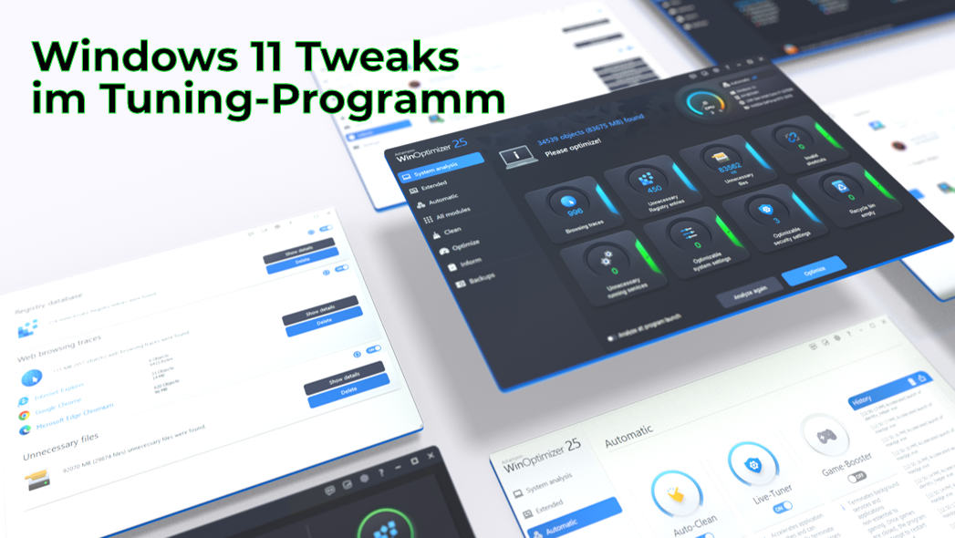 Ashampoo WinOptimizer  - Windows 11 Tweaks im Tuning-Programm