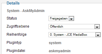 AskMyAdmin - Details