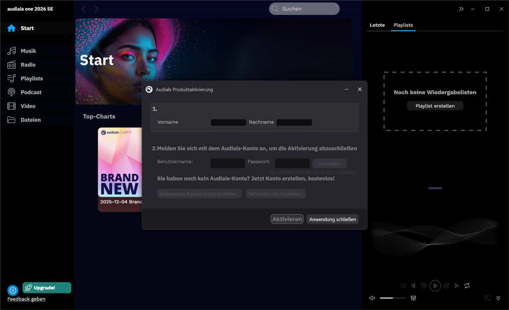 Gratis Download und Registrierung der Audials One 2026 Special Edition Gratis Download und Registrierung der Audials One 2026 Special Edition