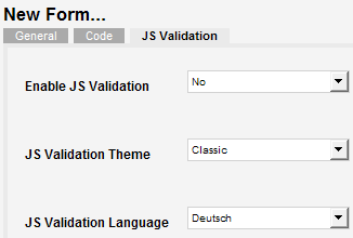 Chrono Forms - JS Validation