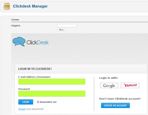 ClickDesk - Manager