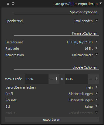 darktable-exportieren