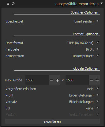 darktable-exportieren