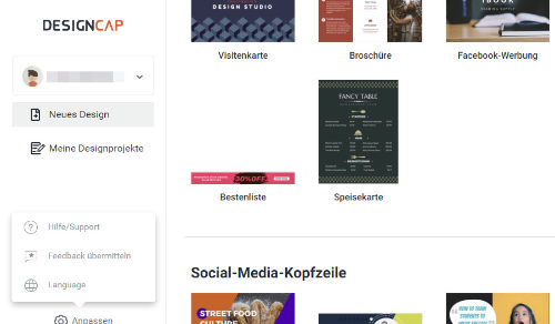 designcap-website-eingeloggt