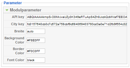 Distance Calculator - Parameter