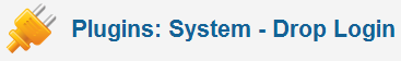 Drop Login Plugin