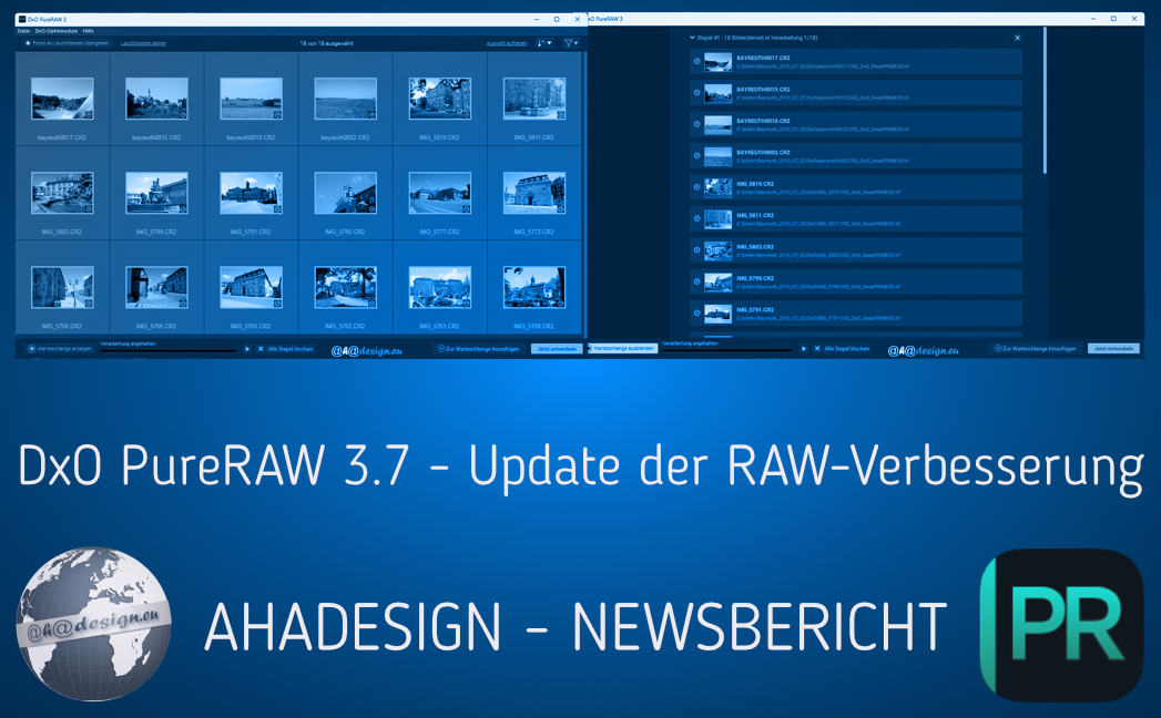 Update der RAW-Verbesserungssoftware DxO PureRAW