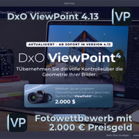 DxO ViewPoint 4.13 + 2.000 € Preisgeld Fotowettbewerb 