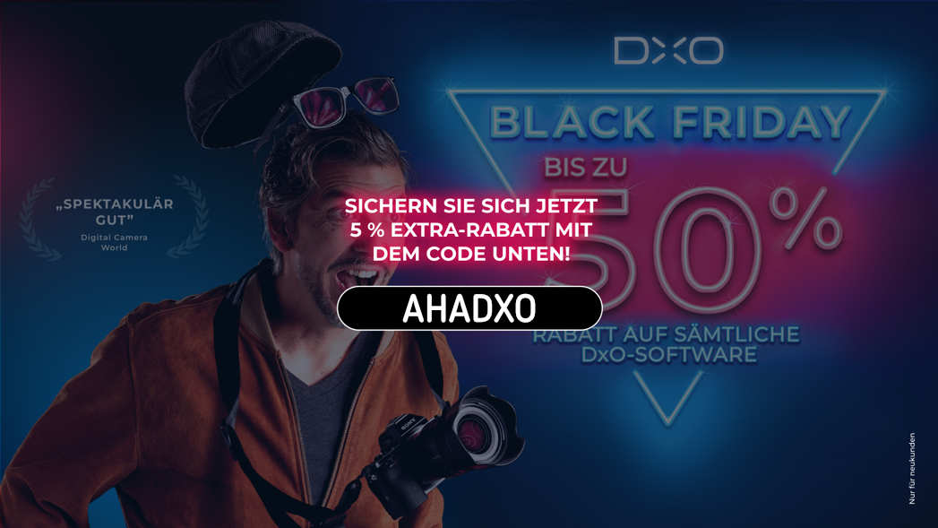 Schnäppchenpreise für DxO-Programme zum Black Friday 2025