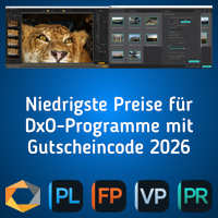Niedrigste Preise für DxO-Programme mit Gutscheincode 2026