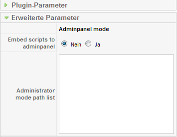 Embed Any Script - Erweiterte Parameter