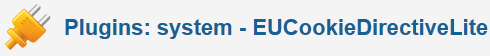EU Cookie Directive - Joomla Plugin