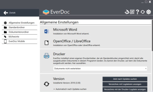 everdoc-einstellungen