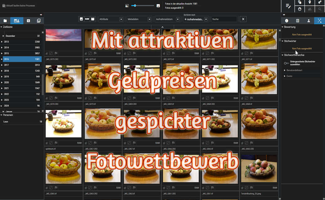 Mit attraktiven Geldpreisen gespickter Fotowettbewerb