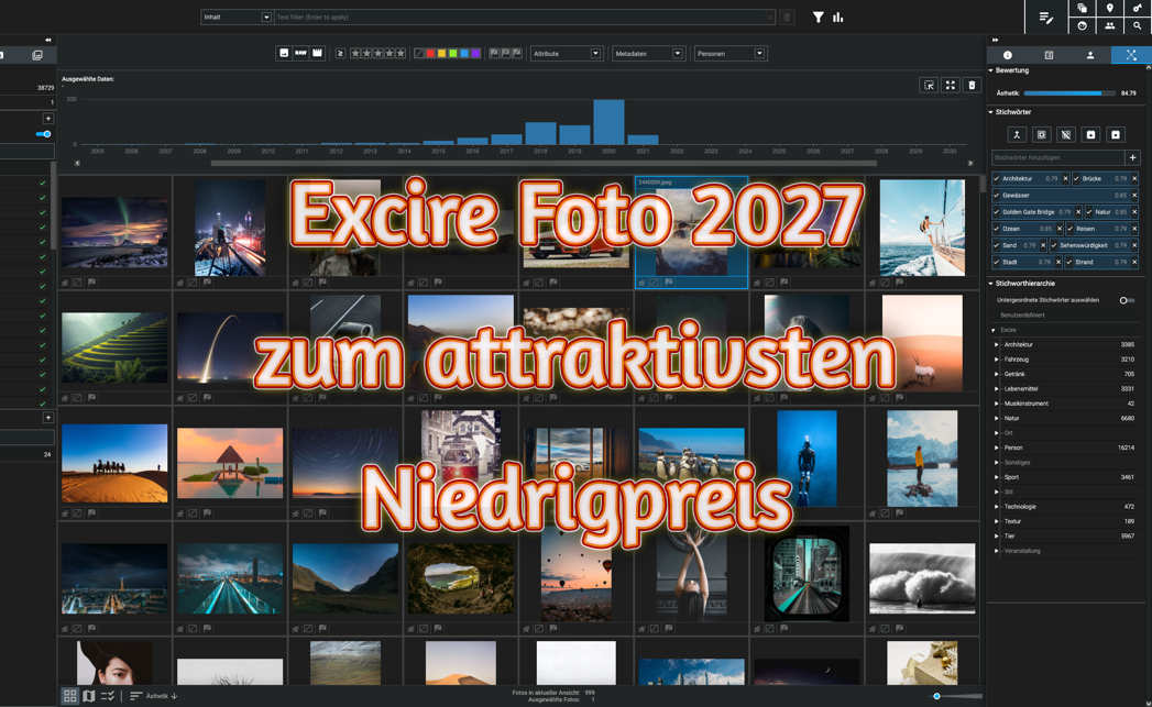 Excire Foto 2027 zum attraktivsten Niedrigpreis Excire Foto 2027 zum attraktivsten Niedrigpreis